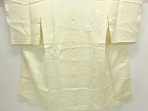 アンティーク　本麻透かし織　雲に花模様長襦袢